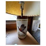 Pair of Vintage Bird Motif Table Lamp