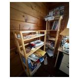 Set of Wooden Shelving Units - Contents not included