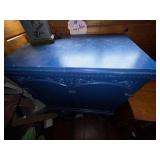 Antique Blue Wooden Cabinet - Contents not included
