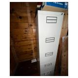 Metal Filing Cabinet with Folders