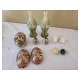 Vintage Collection of Easter Decor Set: Rabbits & Eggs