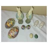 Vintage Collection of Easter Decor Set: Rabbits & Eggs