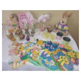 Vintage Collection of Easter Decor Set: Rabbits & Eggs