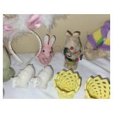 Vintage Collection of Easter Decor Set: Rabbits & Eggs