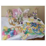 Vintage Collection of Easter Decor Set: Rabbits & Eggs