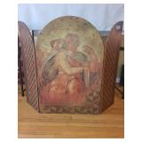 Artistic Three-Panel Decorate Art / Fireplace Cover