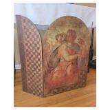Artistic Three-Panel Decorate Art / Fireplace Cover