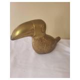 Vintage Brass Toucan Figurine