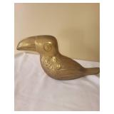 Vintage Brass Toucan Figurine