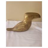 Vintage Brass Toucan Figurine