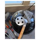 Garden Tools Set with Charcoal Grill