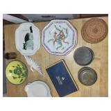 Eclectic Lot: Porcelain, Tin & Tools