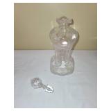 Vintage Glassware Set: Vase, Decanter, Pitcher