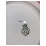 Antique Ceramic & Pewter Plate Set