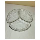 Vintage Cut Glass Dish Set