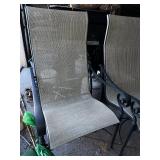 Outdoor Sling Chairs Set of 2