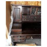 Vintage Wooden Desk with Storage