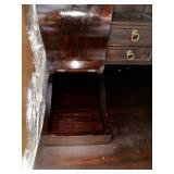 Vintage Wooden Desk with Storage