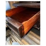 Vintage Wooden Desk with Storage