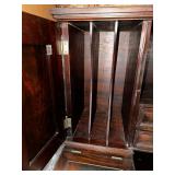 Vintage Wooden Desk with Storage