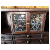 Vintage Wooden Desk with Storage