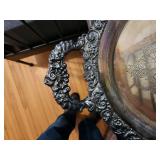 Vintage Ornate Silver Serving Tray