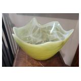 Art Glass Wavy Bowl