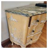 Vintage Pastoral Marble Top Dresser