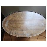 Vintage Oval Wooden Side Table