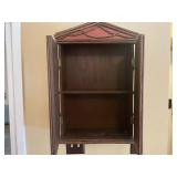 Vintage Wooden Cabinet with Fruit Panels