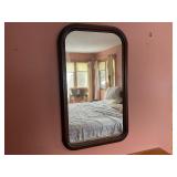 Vintage Wall Mirror with Wooden Frame