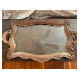 Ornate Wooden Serving Tray