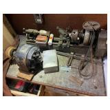 Vintage Metal Lathe with Tool Set