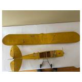 Vintage Yellow Model Airplane