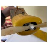 Vintage Yellow Model Airplane