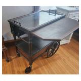 Vintage Wooden Serving Cart