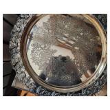 Silver Plated Ornate Serving Tray