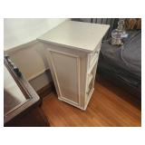 White Wooden Bedside Cabinet