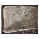 Vintage Silver Plated Serving Tray