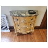 Vintage Pastoral Marble Top Dresser