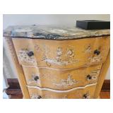 Vintage Pastoral Marble Top Dresser