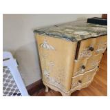 Vintage Pastoral Marble Top Dresser