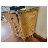 Vintage Pastoral Marble Top Dresser