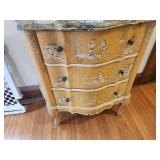 Vintage Pastoral Marble Top Dresser