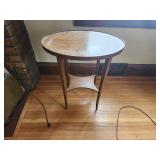 Vintage Oval Wooden Side Table