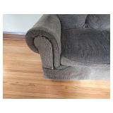 Gray Fabric Loveseat Sofa