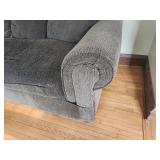 Gray Fabric Loveseat Sofa