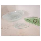 Artisan Hand-Blown Glass Dish Set