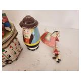 Vintage Wooden Toy Carousel Set