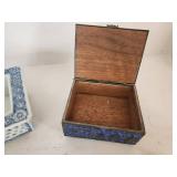 Decorative Ceramic and Enameled Box Set
